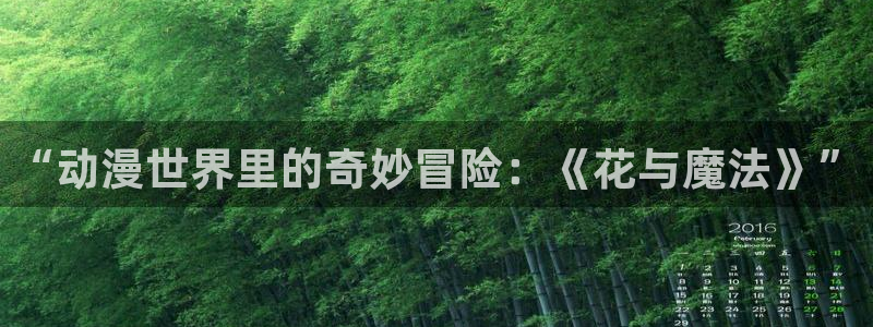 风车动漫网2026：“动漫世界里的奇妙冒险：《花与魔法》”